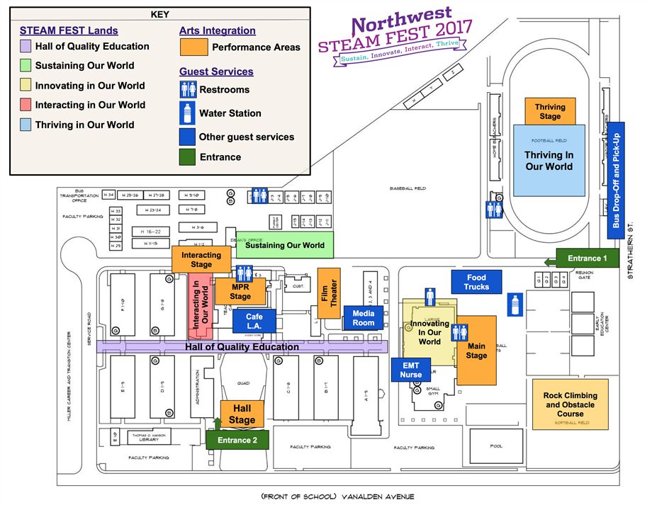 Map of Northwest STEAM Fest 